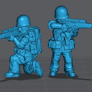 WW2 USMC Snipers 28mm Miniature