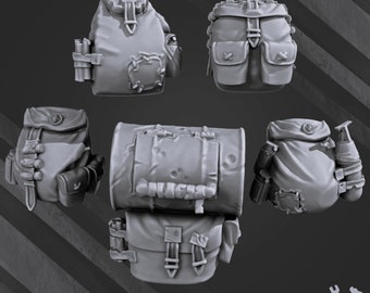 Backpacks | Pack of 10 | 3D Printed Bits