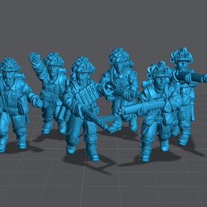 WW2 United Kingdom Rifle Squad #3 28mm Miniature