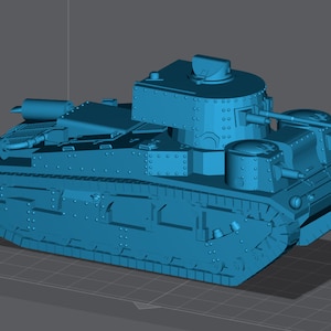 WW2 United Kingdom Vickers Tank 28mm Miniature