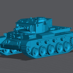 WW2 United Kingdom Comet Tank 28mm Miniature