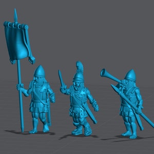 Ancient World Greek Hoplite Command Group #2 Miniatures in 28mm scale