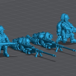 WW2 Italy Anti-Tank Rifle Teams 28mm Miniatures