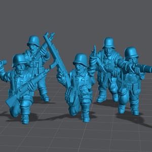 WW2 German Rifle Squad #3 28mm Miniature