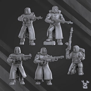 Frost Division Infantry Squad Wargaming Miniatures