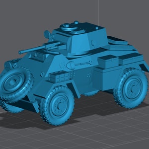 WW2 United Kingdom Humber Armored Car 28mm Miniature