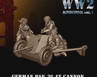 PaK 36 - JOD WW2 - German Airborne FALLSCHIRMJÄGER