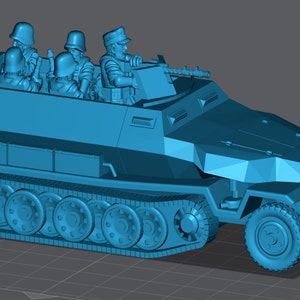 WW2 Germany SD-KFZ-251 Hannomag/Flamm-Panzer 28mm Miniature