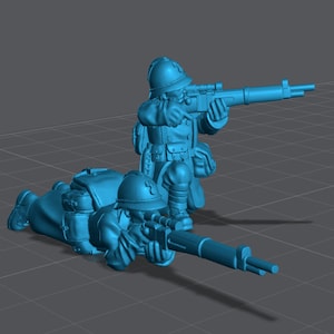 WW2 France Snipers 28mm Miniatures