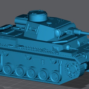 WW2 Germany Panzer III Tank 28mm Miniature