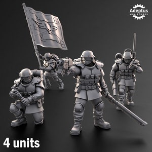 Ultima Troops | Command Squad | 4 man squad | Imperial Guard