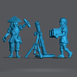 Vietcong Mortar Team 28mm Miniatures