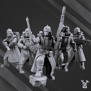 2nd Death Division Infantry Squad Wargaming Miniatures