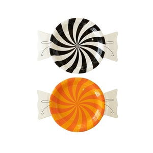 Candy Shaped Plates - Halloween Decorations - Halloween Tableware - Halloween Party - Halloween Supplies - Halloween Plates - Halloween Cups