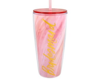 Bridesmaid  22 oz. Tumbler - Bridesmaid Proposal Ideas - Bachelorette Party Favors - Bridesmaid Gifts - Bridal Shower Favors