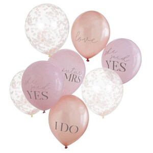 Bridal Shower Balloons - Bachelorette Party Décor - Bridal Shower Ideas - Engagement Party Décor - She Said Yes - Future Mrs Balloons - I Do