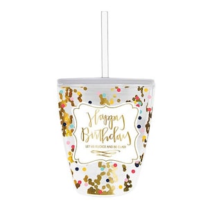 Happy Birthday Tumbler - Birthday Gift Ideas - Travel Tumbler - Birthday Party Favors - Birthday Decorations - Birthday Party Supplies