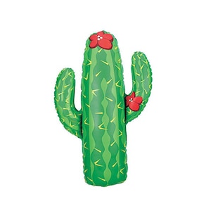 Fiesta Cactus 41&quot; Jumbo Balloon - Fiesta Party - Cinco de Mayo Decor - Fiesta Birthday Party - Final Fiesta - Western Party - Uno Fiesta