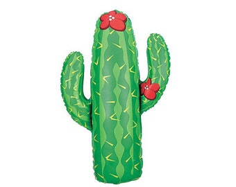 Fiesta Cactus 41" Jumbo Balloon - Fiesta Party - Cinco de Mayo Decor - Fiesta Birthday Party - Final Fiesta - Western Party - Uno Fiesta