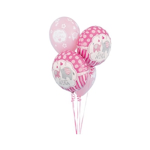 Es Una Nina Elephant Balloons -Bienvenida al Bebé - Spanish Baby Shower Balloons - Spanish Party Supplies - Spanish It&#39;s a Girl Baby Shower
