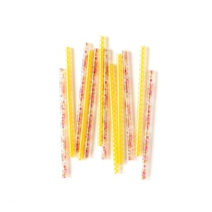 Bright Gingham Floral Reusable Straws  - Bridal Shower Décor - Tea Party Ideas - Spring Luncheon - Reusable Straws