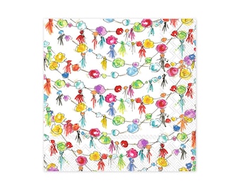 Fiesta Pom Poms Servilletas - Última Fiesta - Cinco de Mayo - Fiesta Bridal Shower - Despedida de Soltera Fiesta - Fiesta de Cumpleaños Fiesta - 20 Count