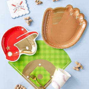 Baseball Tableware - Baseball Party Ideas - Baseball Party Supplies - Baseball-Themed Party - Little League
