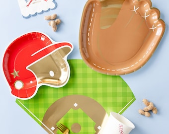 Baseball Tableware - Baseball Party Ideas - Baseball Party Supplies - Baseball-Themed Party - Little League