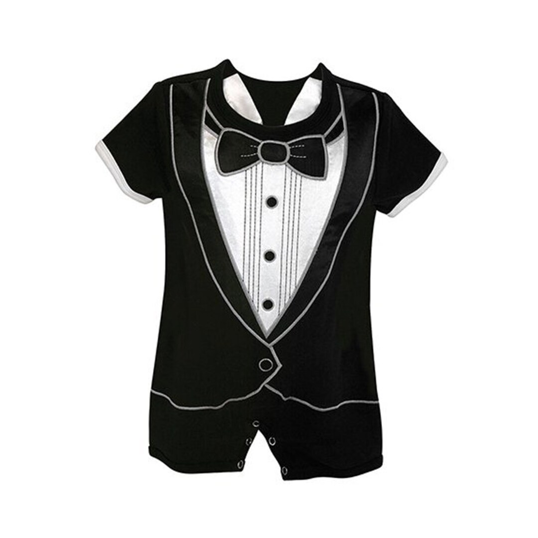Tuxedo Shorts Romper Baby Boy Tuxedo Shorts Baby Shower Etsy