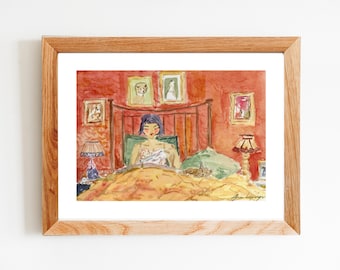 Amélie Movie Art Print 8.5"x11" - French Film Poster, Whimsical Parisian Wall Decor