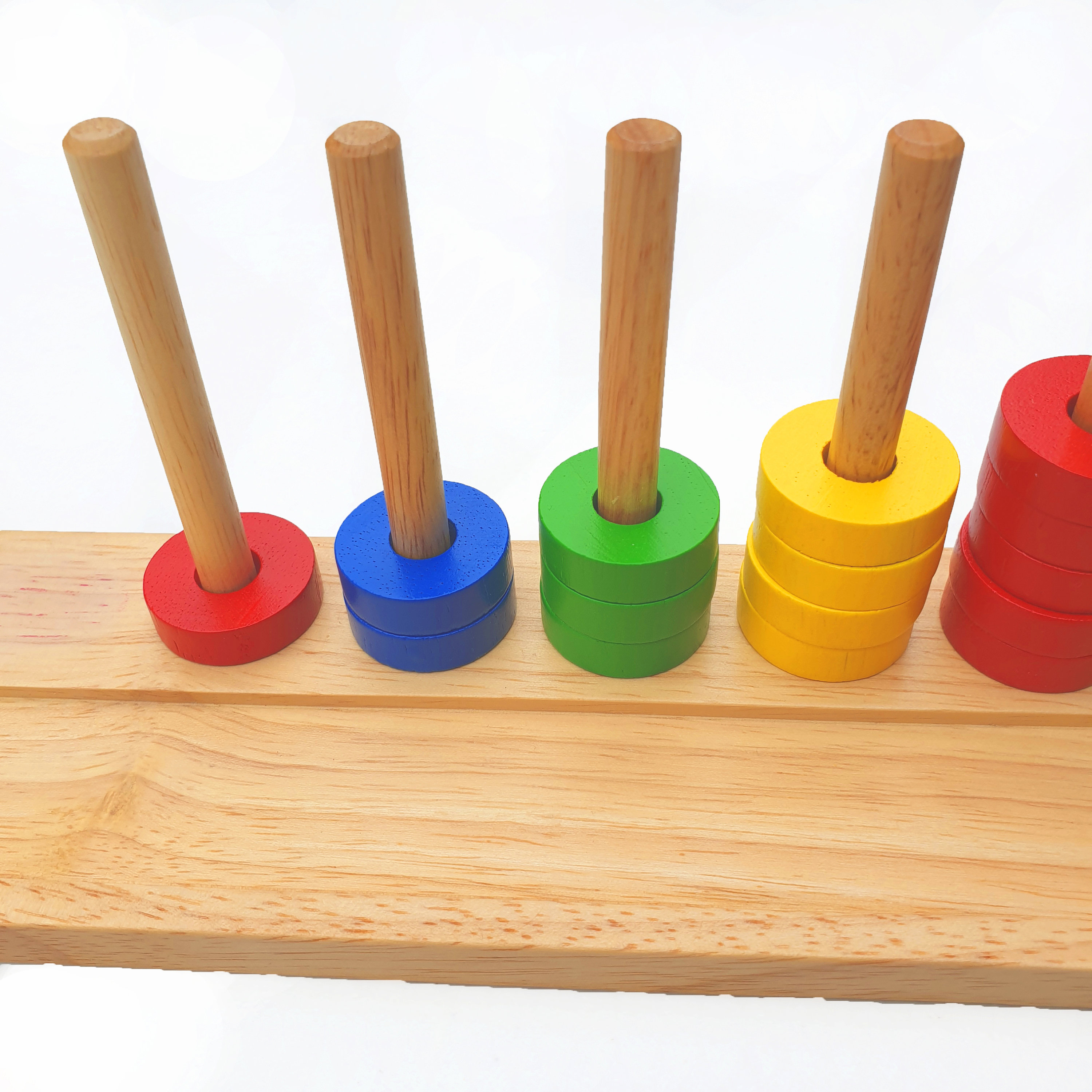 Count Ring Wooden Stack & Count Rings: Montessori Learning Toy - Etsy