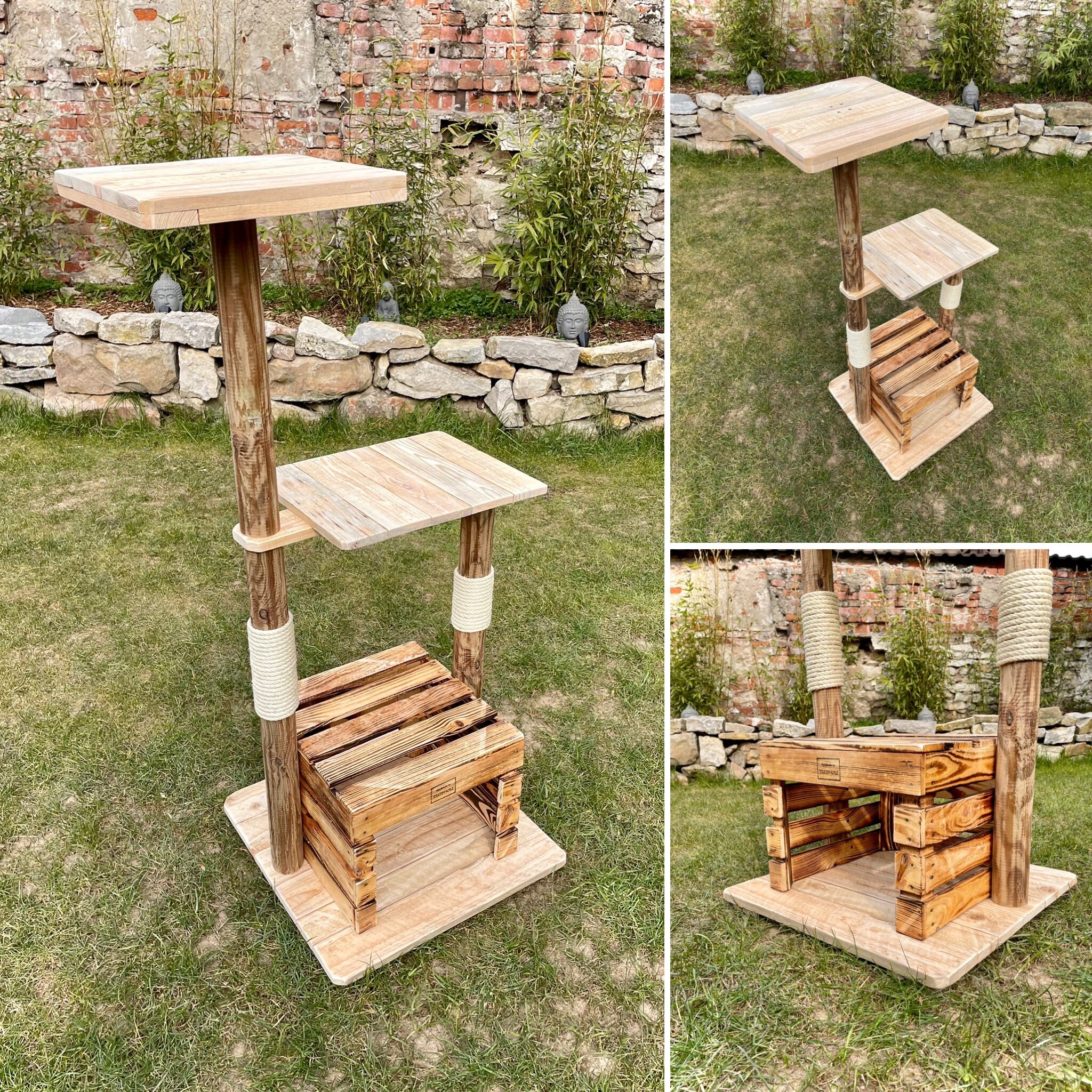 Statua Gatto Angelo In Resina - Decorazione Giardino Per Ricordo Animali Domestici, 11x8x4cm - Foto 2