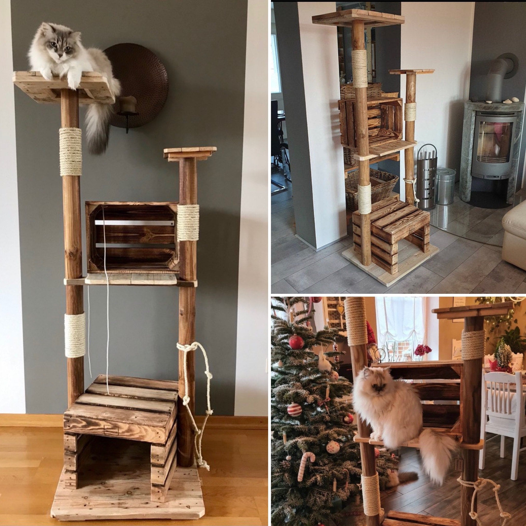 Arbre A Chat Naturel Etsy France
