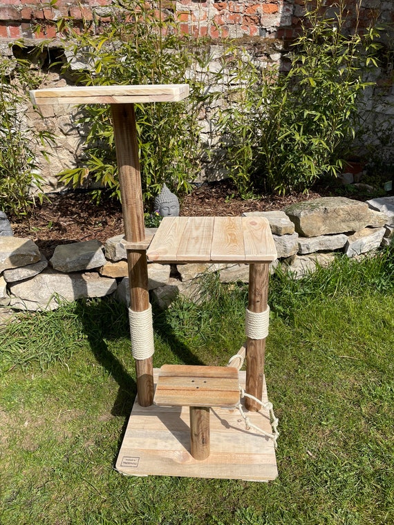 Natural Cat Tree Wooden Scratching Post Cat Kitten Cat Cave