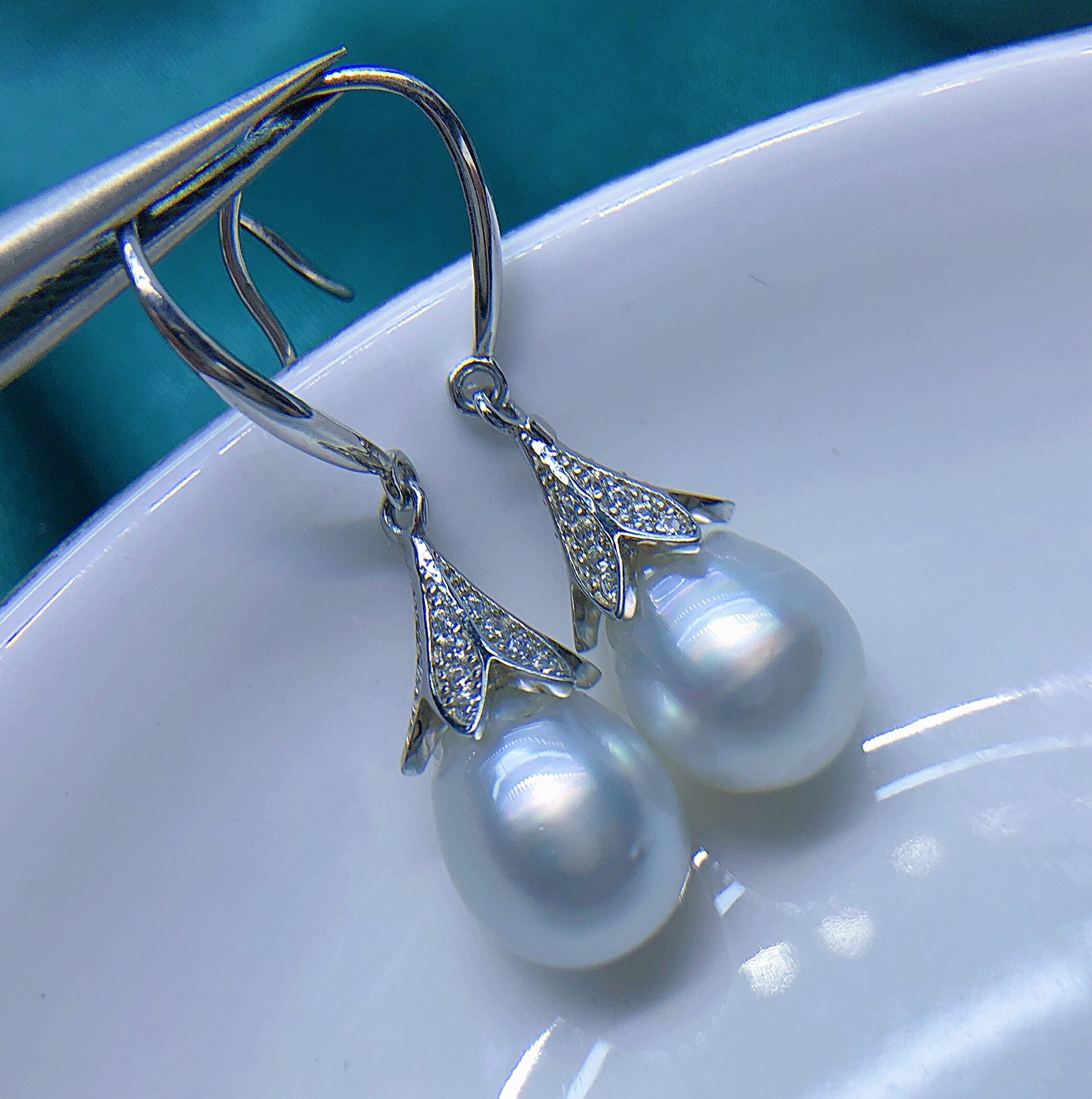 Ceramica: Orecchini Pendenti Con Conchiglie E Corallo Mediterraneo - Foto 5