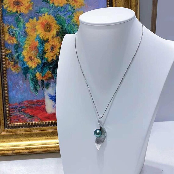 Collana Regolabile Perle Skysk Collana Perle Di Tahiti Barocche Nere-verdi 10-12 Mm – Lunghezza Regolabile 14-36'' In Oro 14K Collana Perle Barocche Tahiti - Foto 7