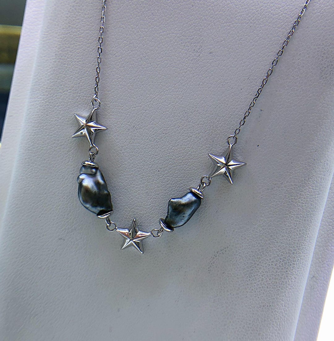 Rare Find *** 6mm-12mm Stunning Tahitian Keshi Pearl Pendant Necklace ...