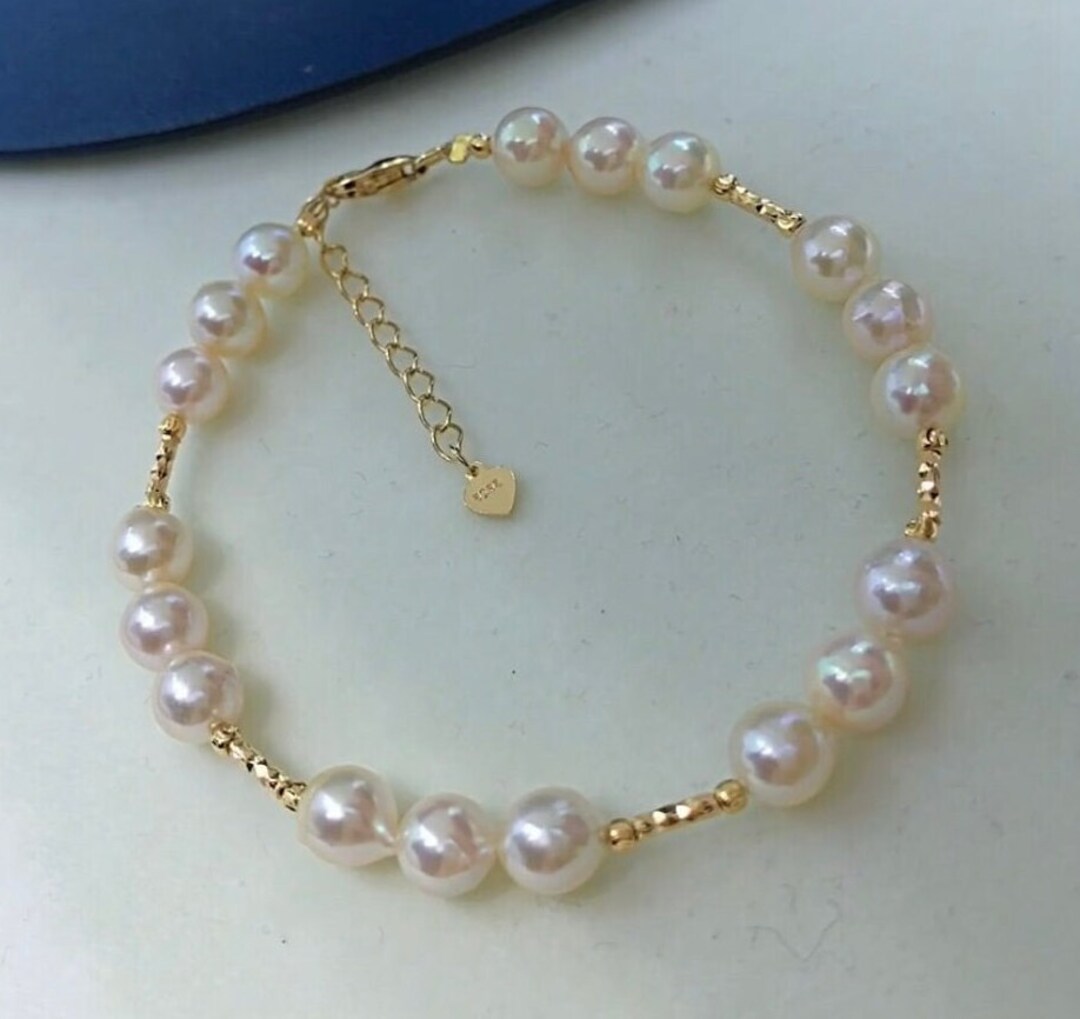 アクセサリー CDL PEARL BRACELET SIZE:S 8-8.5mm Cultured Pearl Bracelet with Sterling Silver