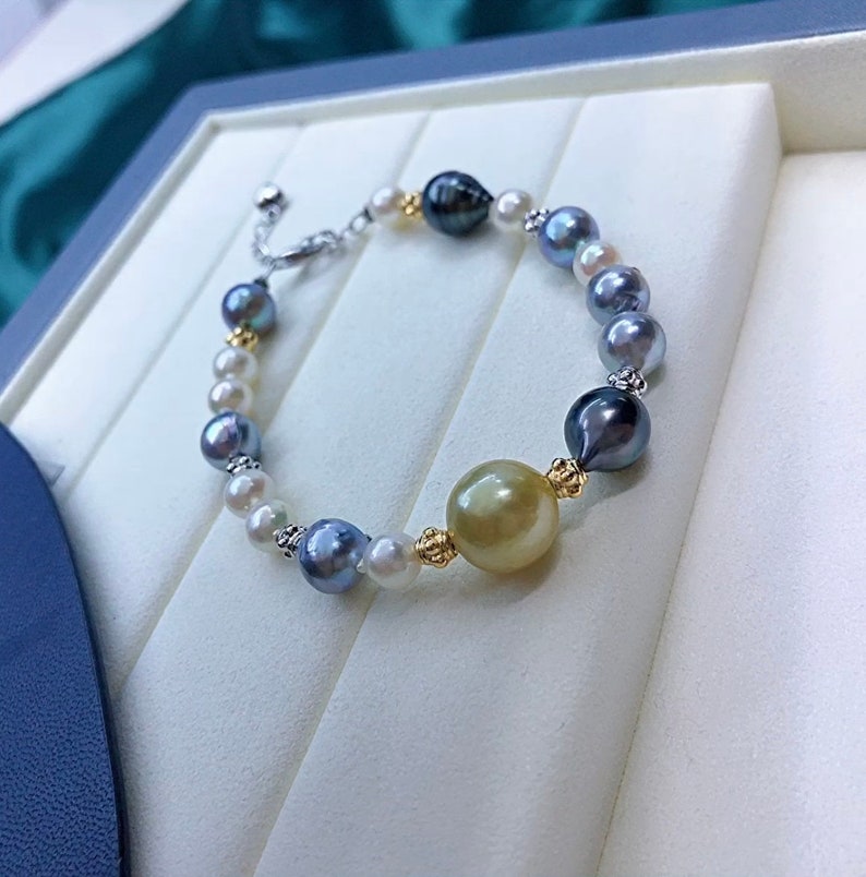 5.5mm-11mm South Sea Baroque Golden Pearl Tahitian Pearls Akoya Pearls ...