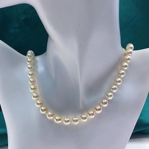 Super Value *** 5.5mm-6mm Japanese Akoya Golden Pearls Beaded Necklace Bright Champagne Gold Color Very High Luster 18k Yellow Gold