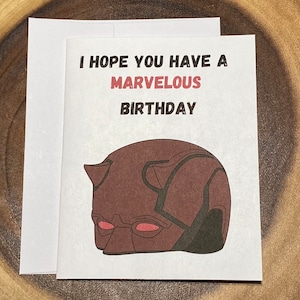 Merveilleuse carte d’anniversaire, Marvel Theme Birthday, pour lui, pour petit ami, pour les garçons, idée cadeau pour lui