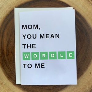 Maman, tu signifies le mot pour moi, drôle de carte de fête des mères, carte de puzzle de mots, pour maman, pour grand-mère, cadeau de la fête des mères