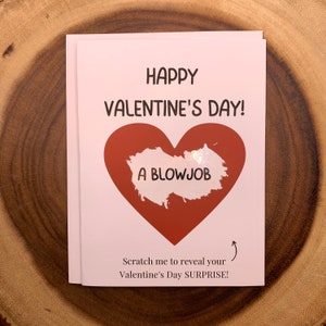 Carte surprise à gratter pour la Saint-Valentin, cadeau drôle et coquin, cadeau de Saint-Valentin pour lui, petit ami, Vday Surprise