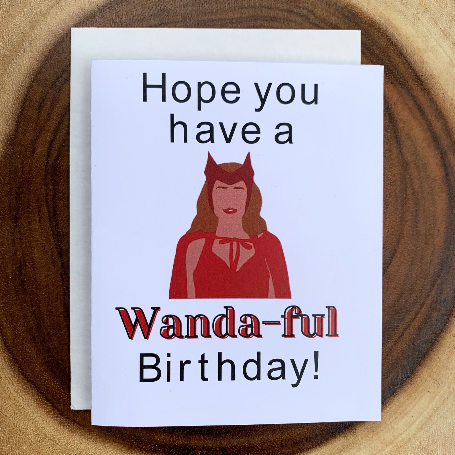 Hope you have a Wandaful birthday Birthday Card Marvel Etsy