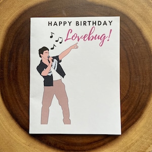 Carte d'anniversaire Joe Jonas, Jonas Brothers, The Tour Merch, Jo Bro Era, for Her, Burnin Up, Lovebug, l'album, Nick Jonas, Kevin Jonas