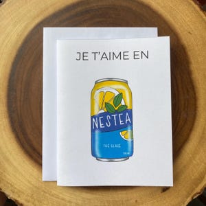 French anniversary card, Funny Birthday Card, Minimalist birthday, Cute Greeting card, For Her, For Boyfriend, For Girlfriend For Him