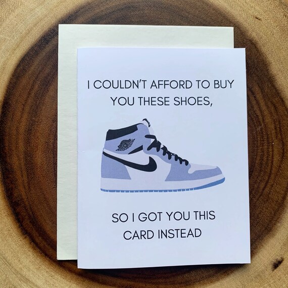 Nike Air Jordan Card Funny for Him or Her I - Etsy