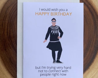 Schitt’s Creek Birthday Card, Funny David Rose Quotes, TV Show, For Movie Lover, For Antisocial Person, Hilarious Card