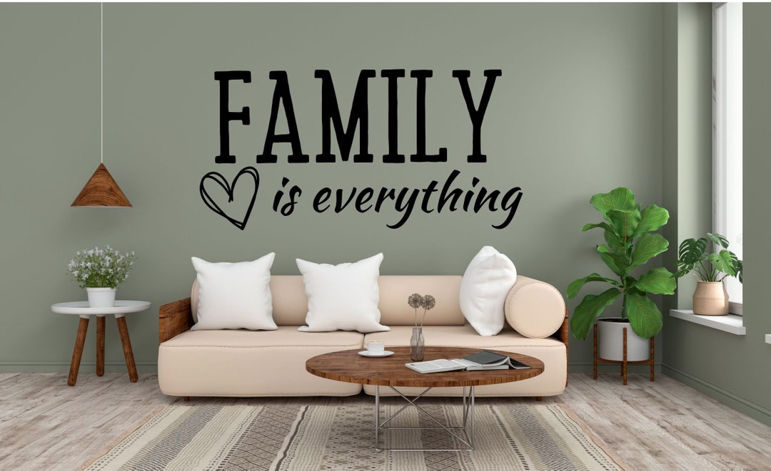 Family is Everything Wall Art SVG Family Sign Cut File Etsy