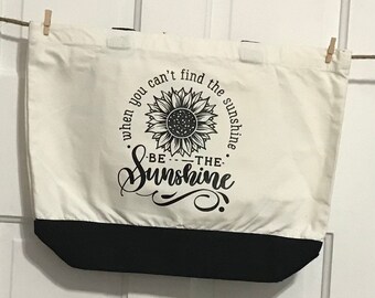 Beach Bag // Cotton Tote // Reusable shopping bag